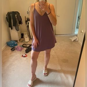 Purple cami dress